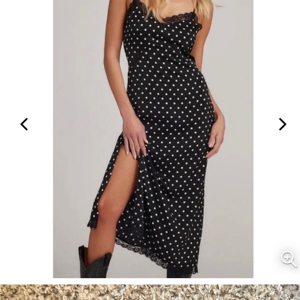Polka Dot Black Dress 12th Tribe